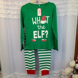 PatPat Small Green XMAS Christmas Sleepwear Set